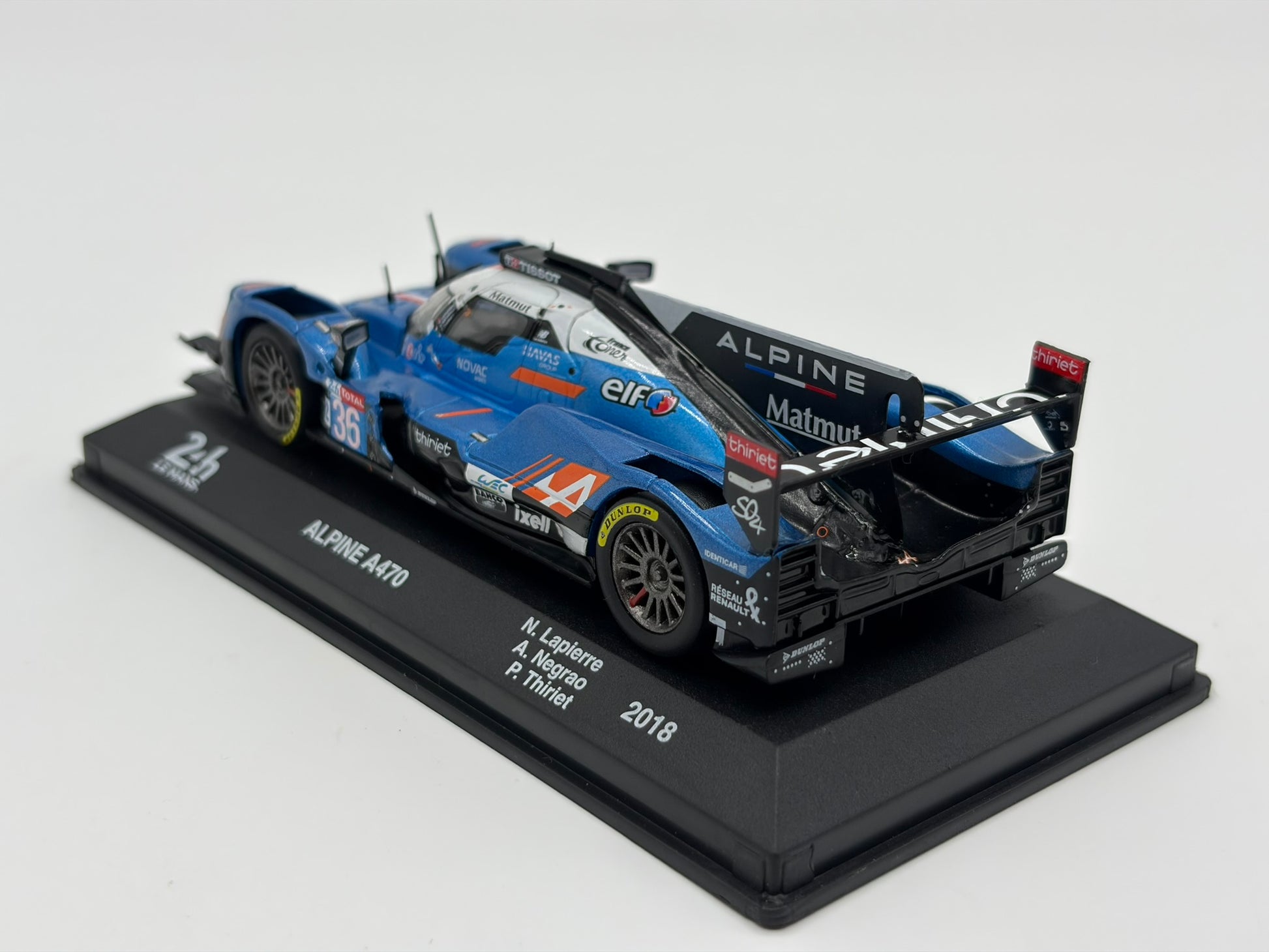 1/43 2018 Alpine A470 - Lapierre / Negrao / Thiriet | Model Le Mans Car