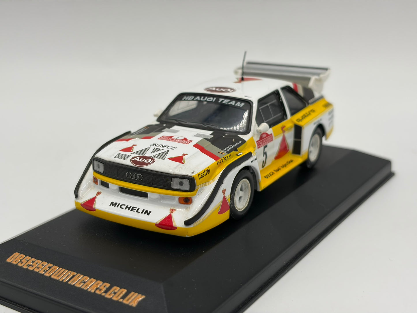 1/43 1985 Audi Quattro Sport E2 - Rallye Sanremo - Rohrl / Geistdorfer | Model Rally Car
