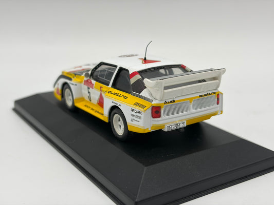 1/43 1985 Audi Quattro Sport E2 - Rallye Sanremo - Rohrl / Geistdorfer | Model Rally Car