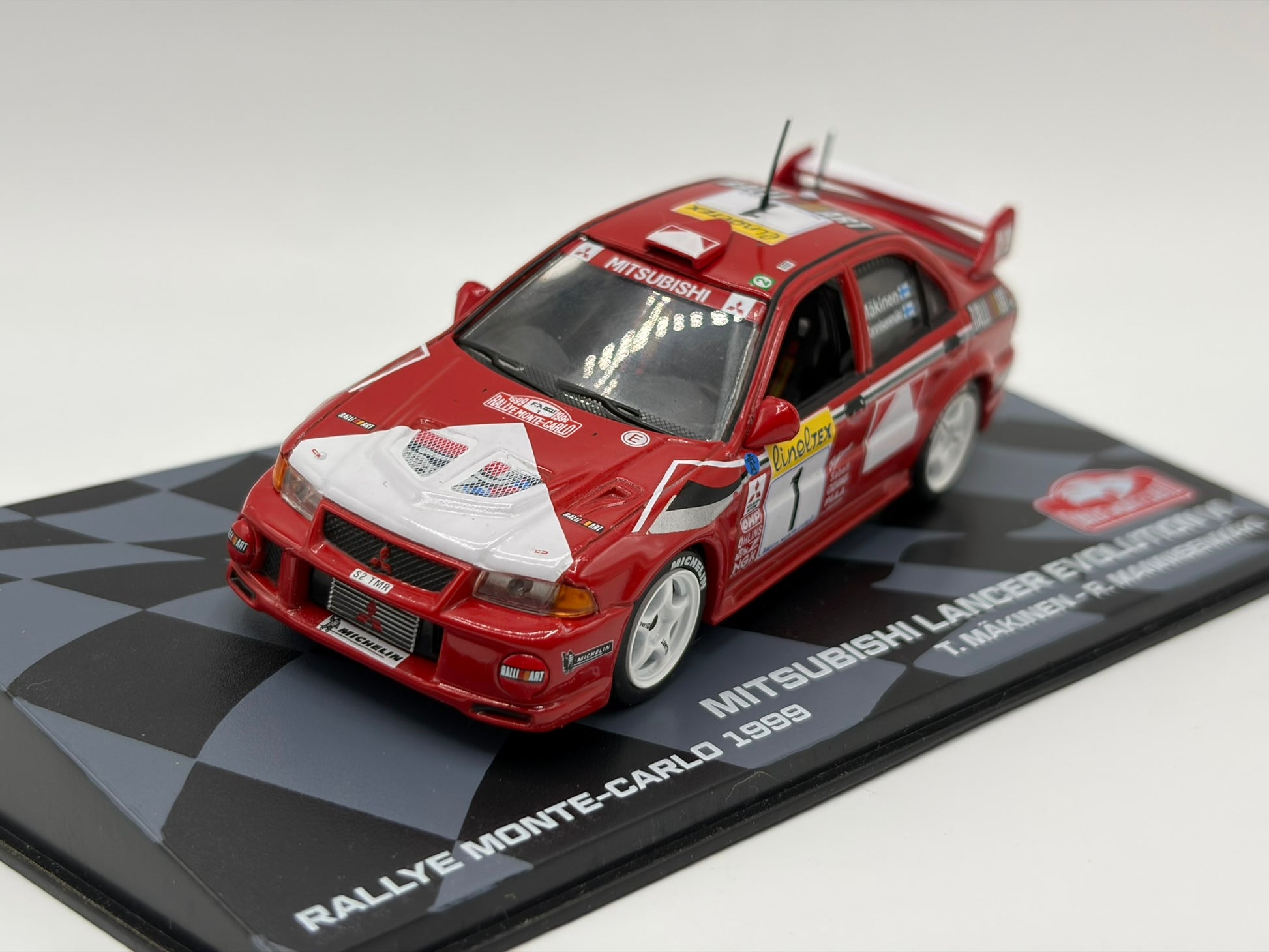 1/43 1999 Mitsubishi Lancer Evo VI - Monte Carlo Rally - Makinen / Mannisenmaki | Model Rally Car