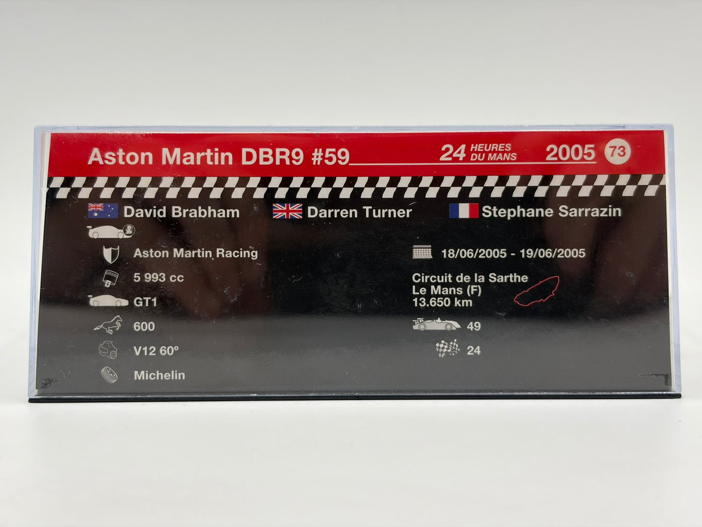 1/43 2005 Aston Martin DBR9 - Brabham / Sarrazin / Turner | Model Le Mans Car