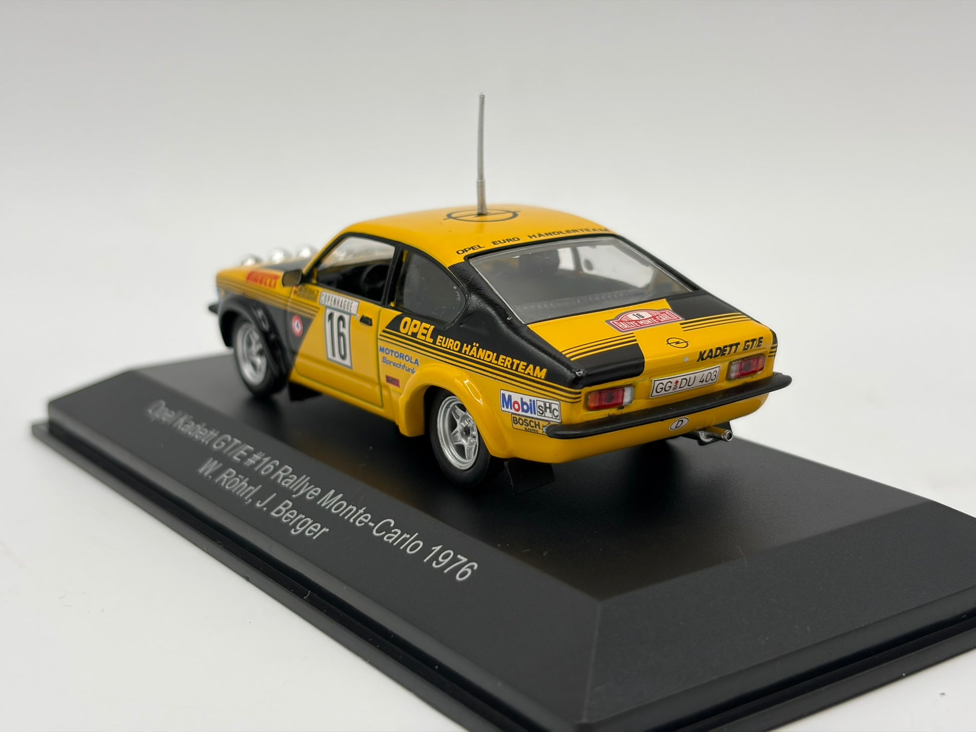 1/43 1976 Opel Kadett GT/E - Monte Carlo Rally - Rohrl / Berger - CMR | Model Rally Car
