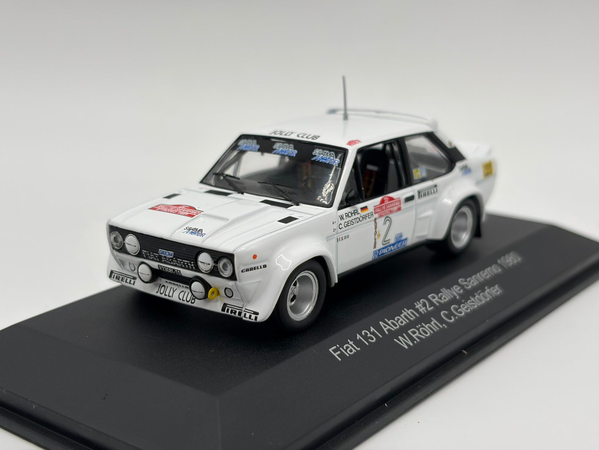 1/43 1980 Fiat 131 Abarth - Rallye Sanremo - Rohrl / Geistdorfer - CMR | Model Rally Car