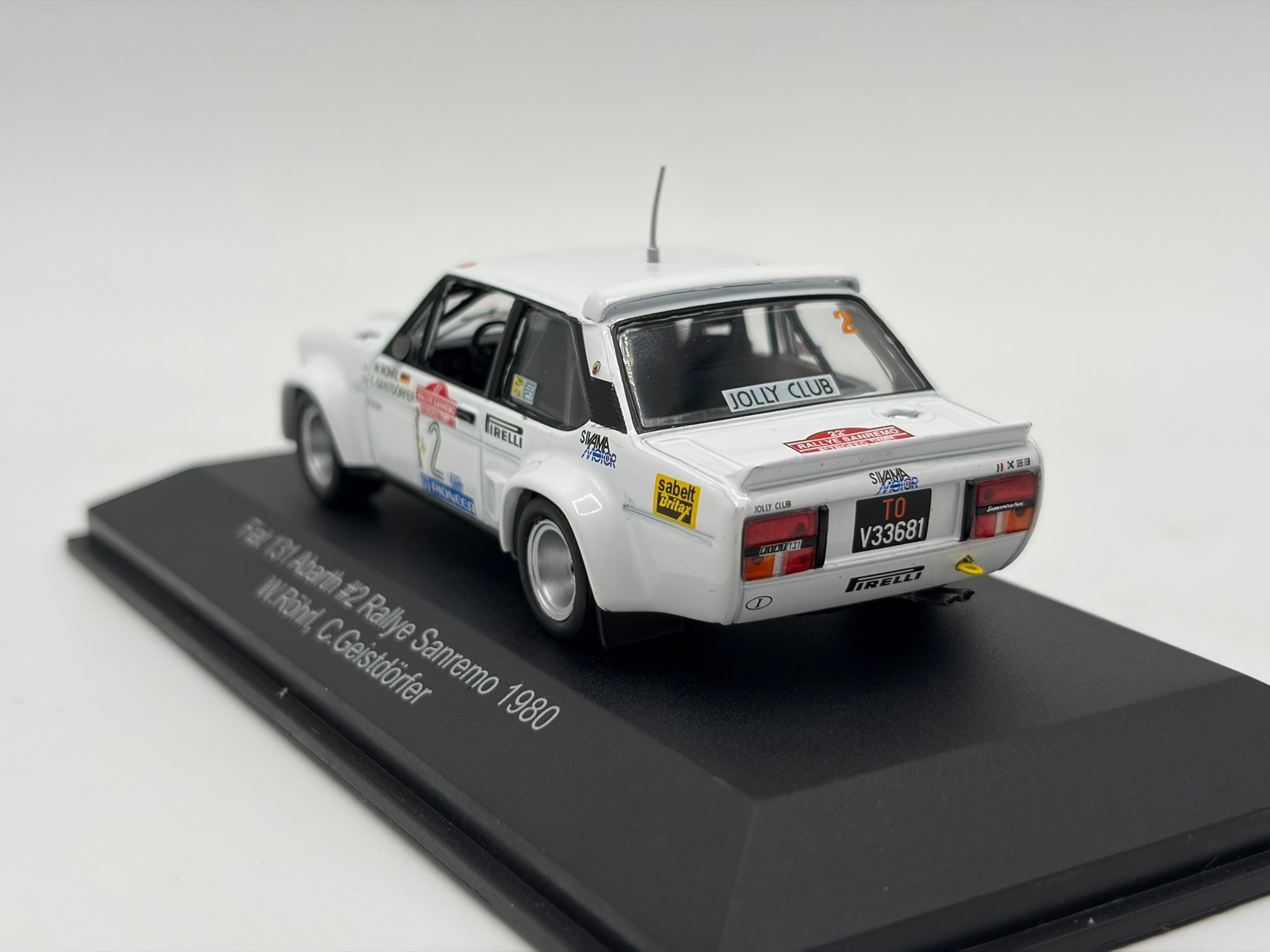1/43 1980 Fiat 131 Abarth - Rallye Sanremo - Rohrl / Geistdorfer - CMR | Model Rally Car