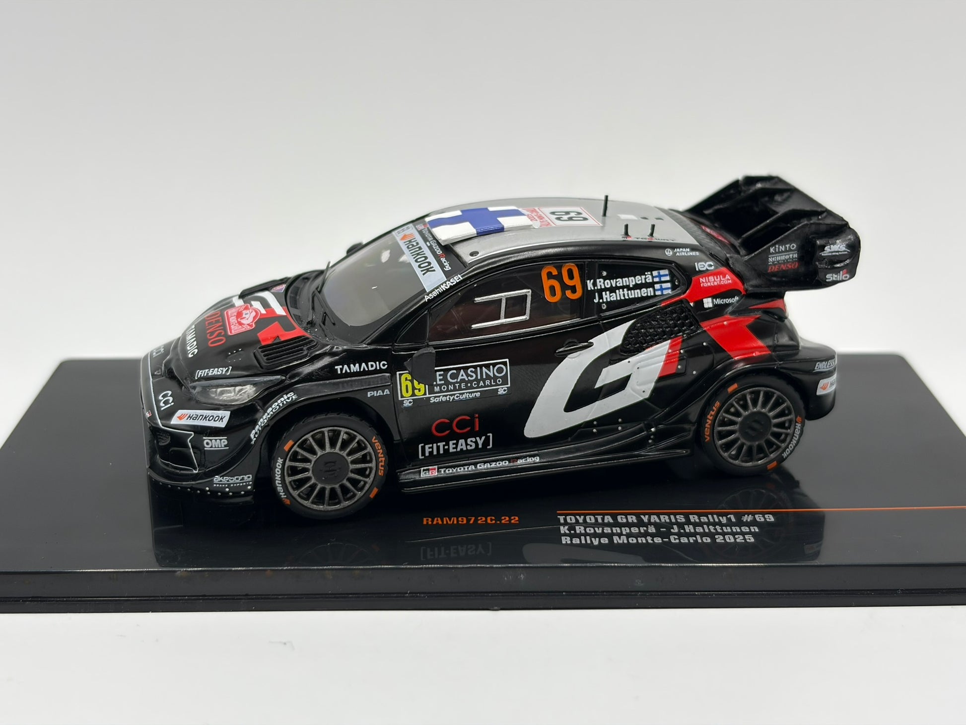 1/43 2025 Toyota GR Yaris Rally1 - Monte Carlo Rally - Rovanpera / Halttunen | Model Rally Car