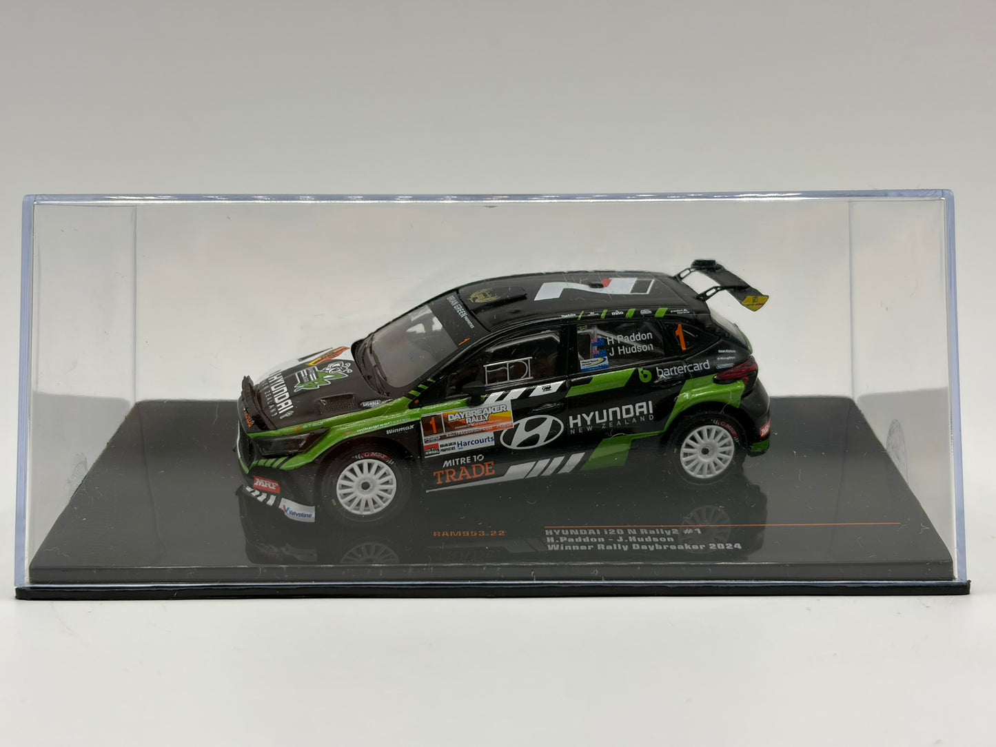 1/43 2024 Hyundai i20N Rally2 - Daybreaker Rally - Paddon / Hudson | Model Rally Car