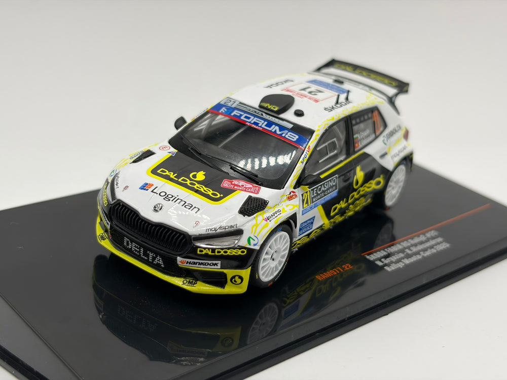 1/43 2025 Skoda Fabia RS Rally2 - Monte Carlo Rally - Gryazin / Aleksandrov | Model Rally Car