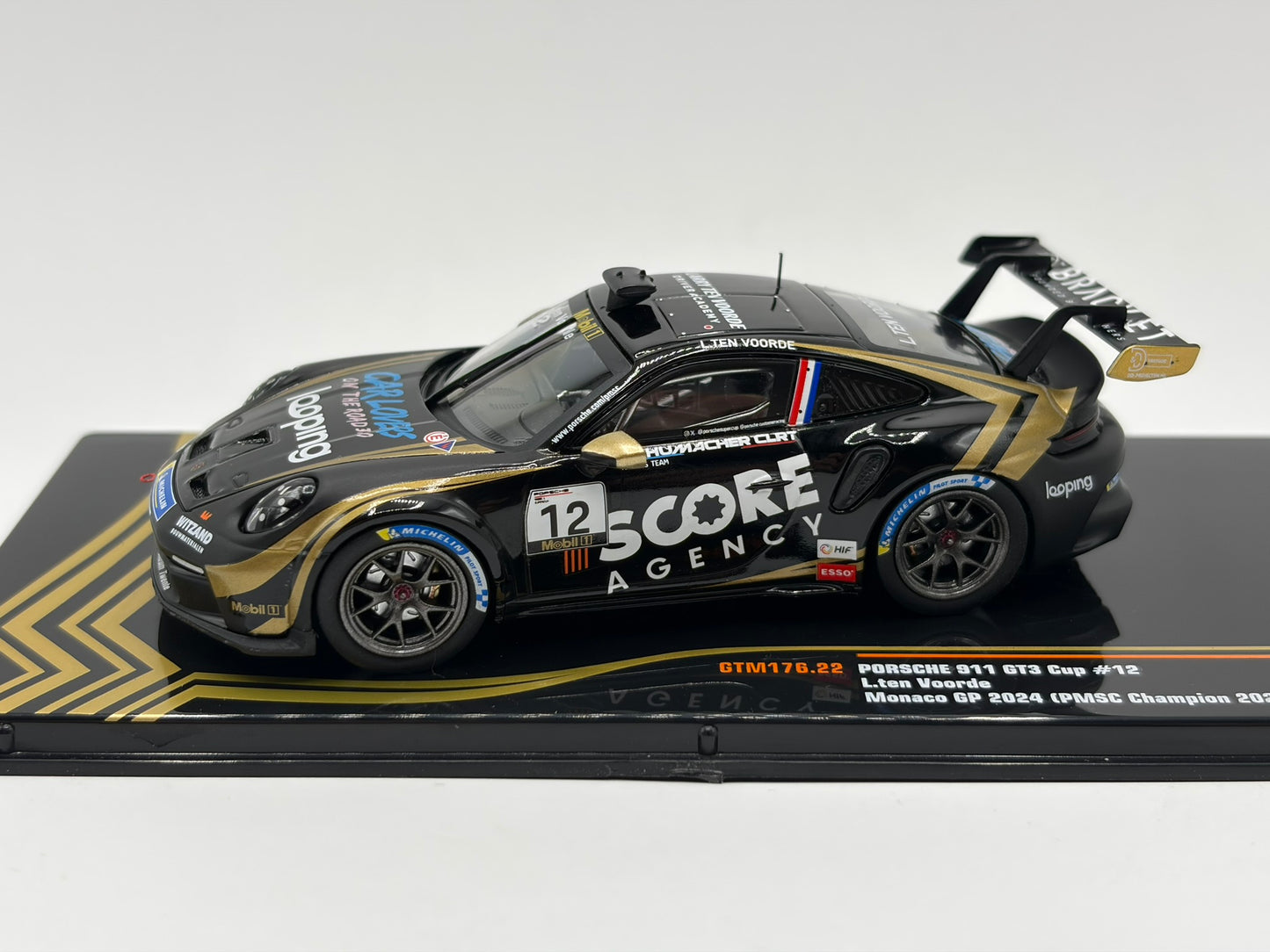 1/43 2024 Porsche 911 GT3 Cup - Monaco GP - Larry ten Voorde | Model Car