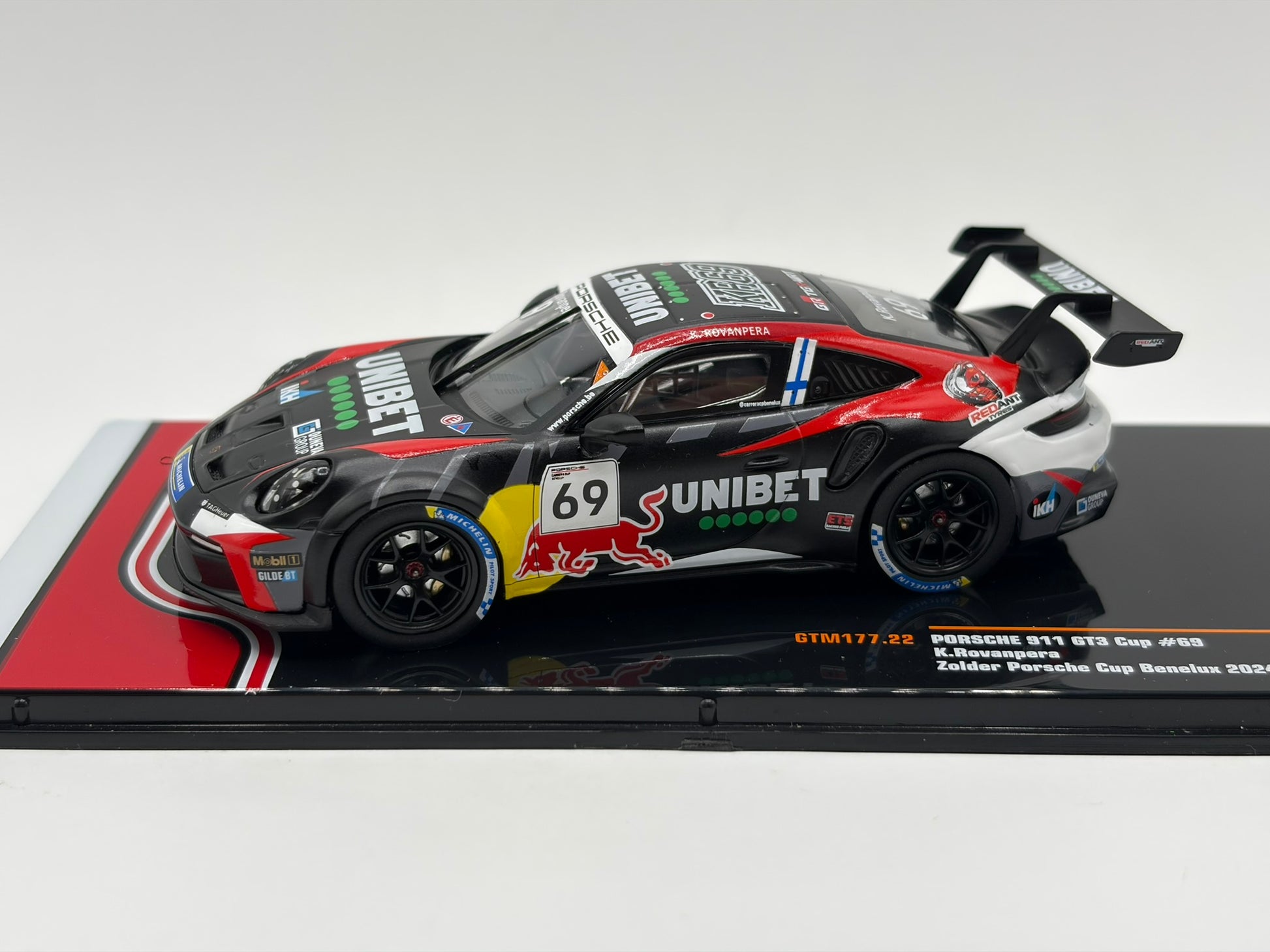 1/43 2024 Porsche 911 GT3 Cup - Zolder Porsche Cup Benelux - Kalle Rovanpera | Model Car
