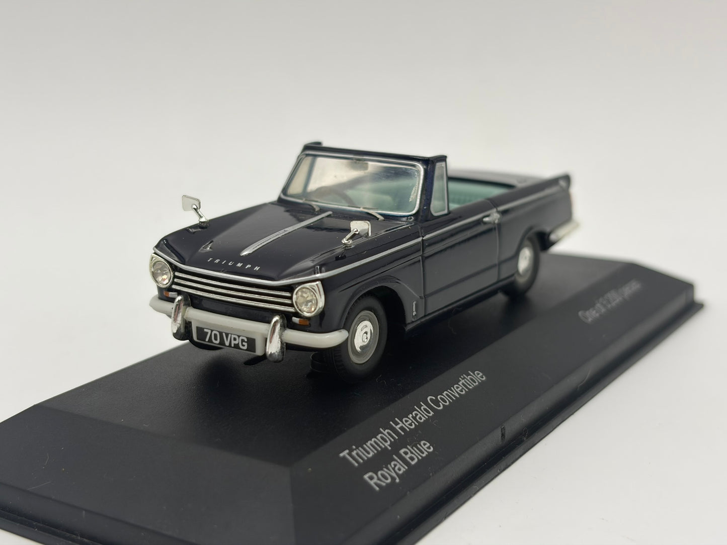 1/43 1970 Triumph Herald Convertible - Royal Blue | Corgi Vanguards | Model Car