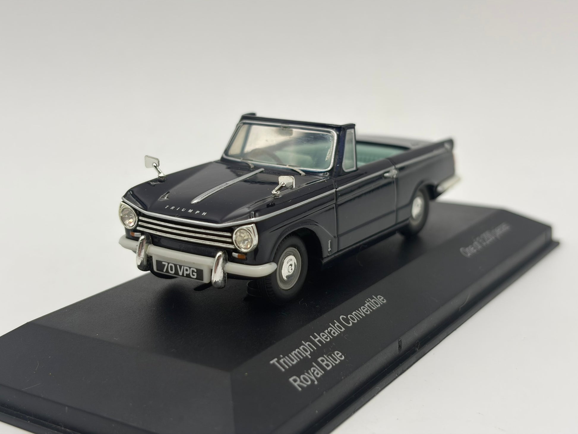 1/43 1970 Triumph Herald Convertible - Royal Blue | Corgi Vanguards | Model Car