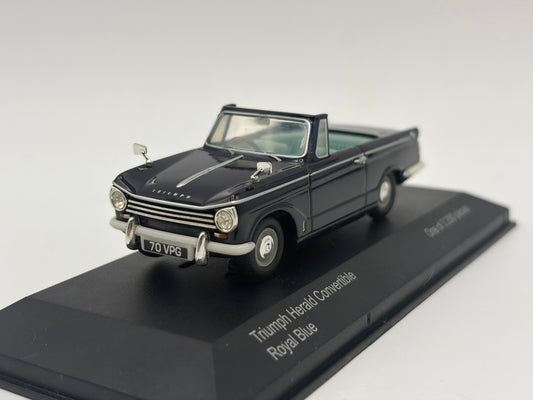 1/43 1970 Triumph Herald Convertible - Royal Blue | Corgi Vanguards | Model Car