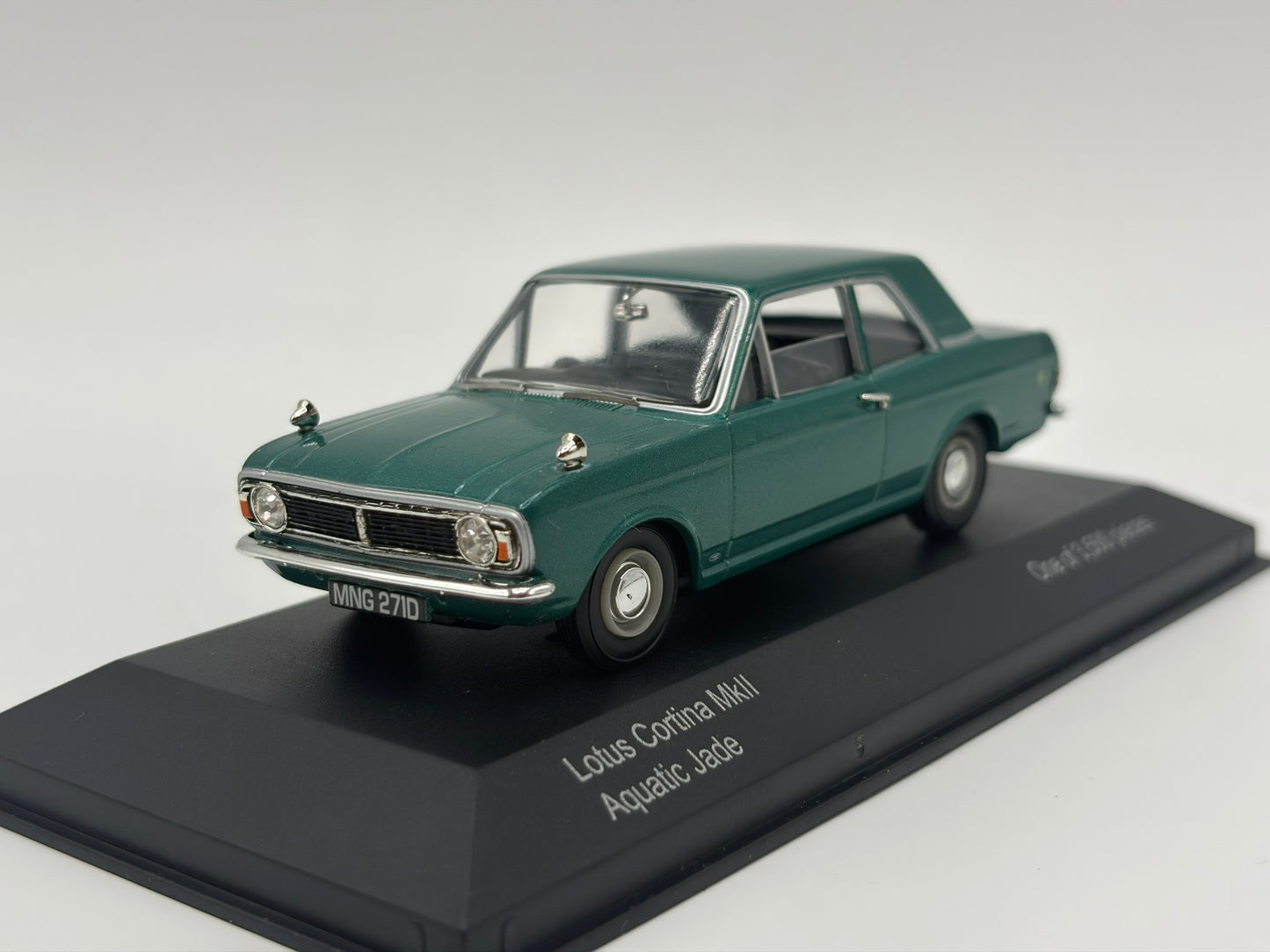 1/43 1966 Ford Lotus Cortina Mk2 - Aquatic Jade | Corgi Vanguards | Model Car