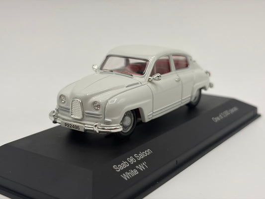 1/43 1964 Saab 96 - White 'W1' | Corgi Vanguards | Model Car