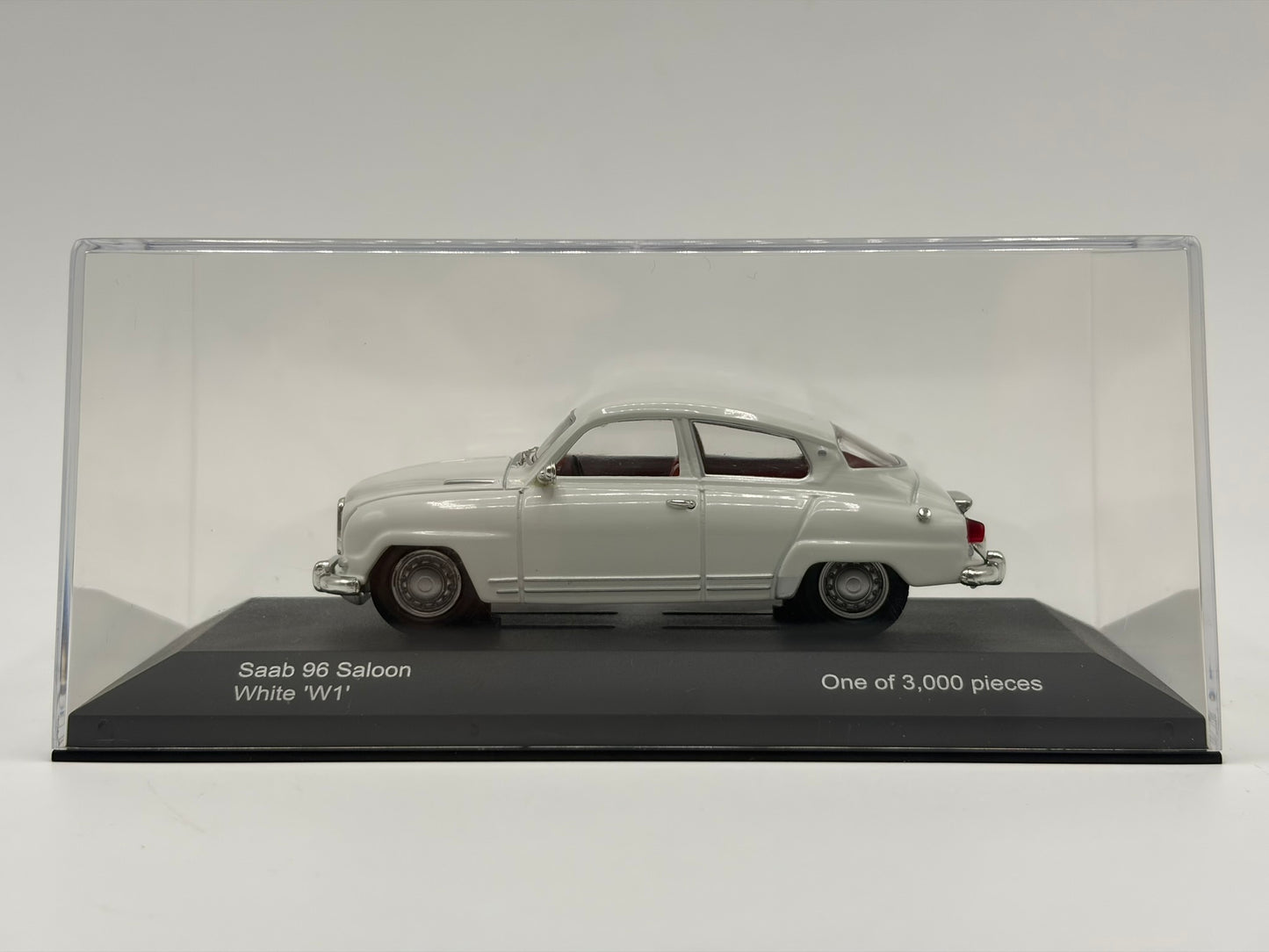 1/43 1964 Saab 96 - White 'W1' | Corgi Vanguards | Model Car