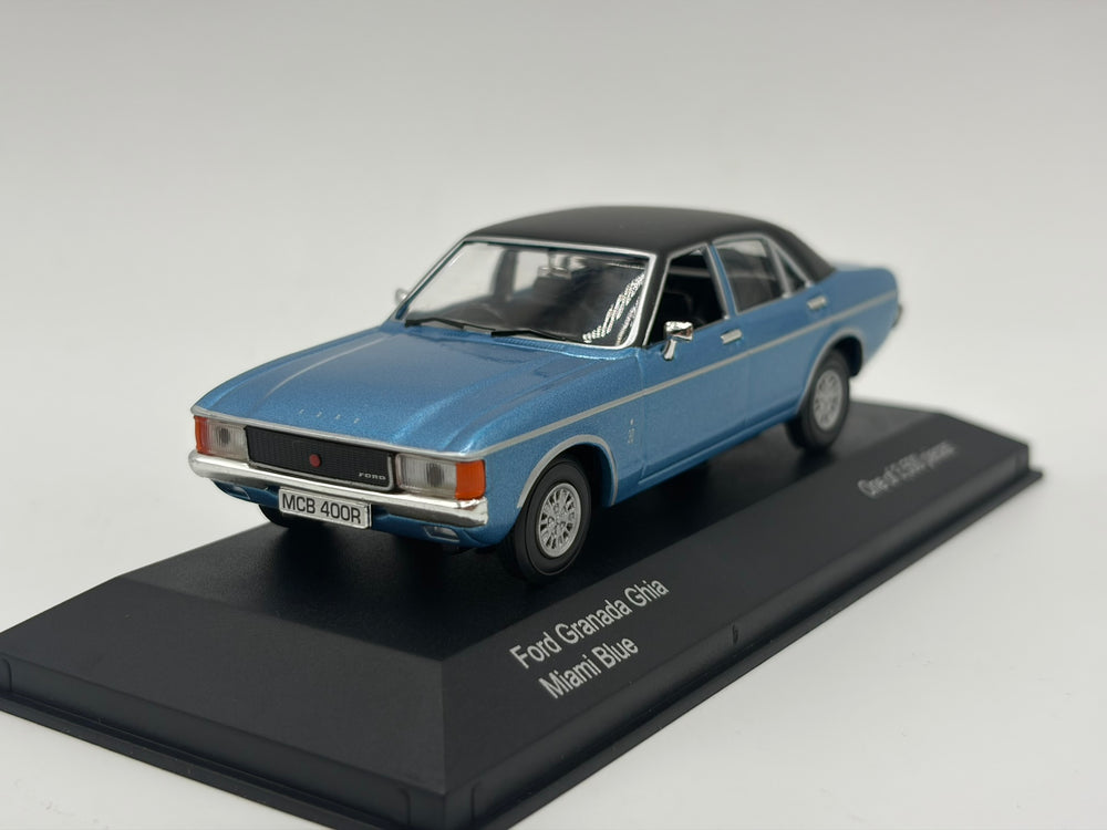 1/43 1974 Ford Granada Ghia - Miami Blue | Corgi Vanguards | Model Car