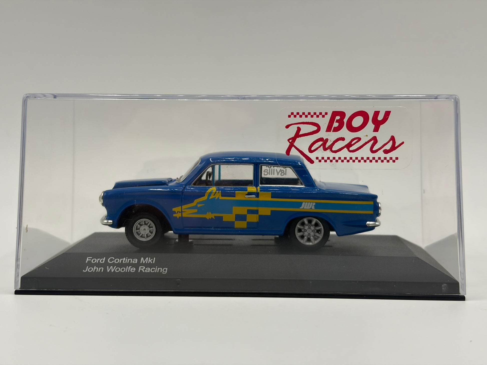 1/43 1966 Ford Cortina Mk1 "John Wolfe Racing" - Corgi Vanguards | Model Car