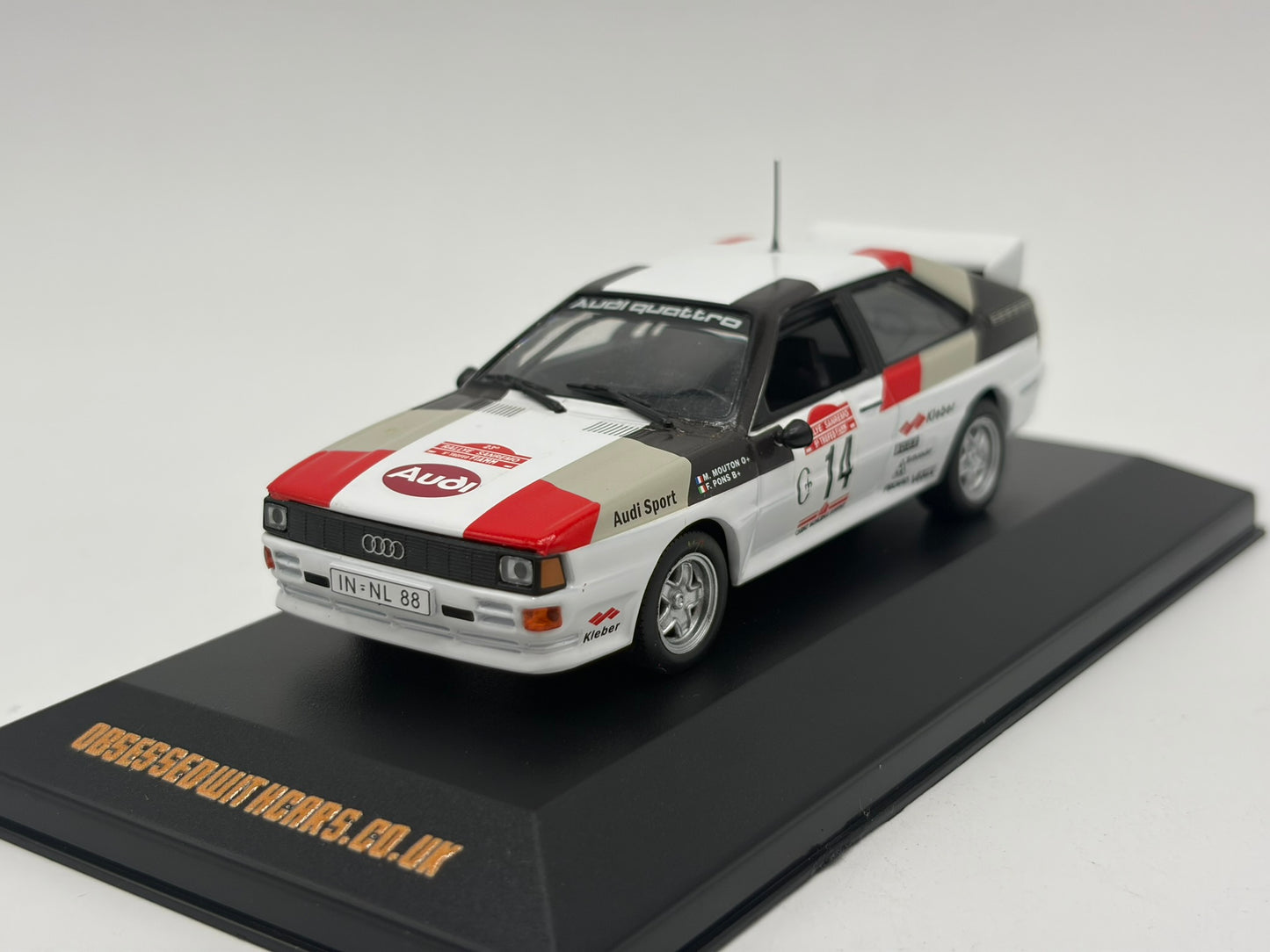 1/43 1981 Audi Quattro - Sanremo Rally - Mouton / Pons | Model Rally Car