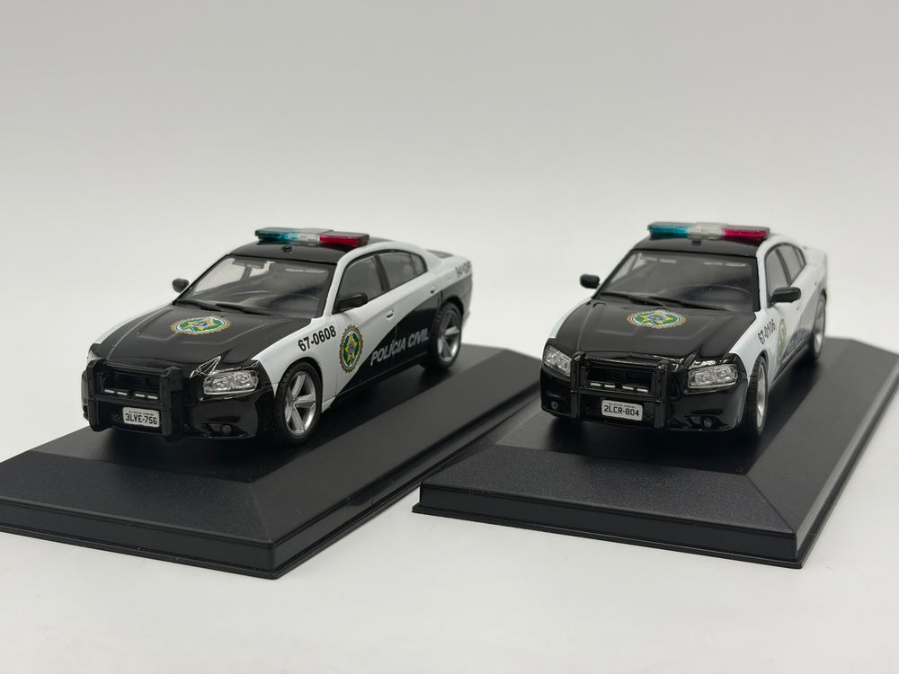 1/43 2011 Dodge Charger Police Car Twin Pack - Fast & Furious | Model Police Car