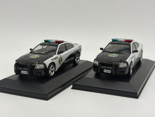 1/43 2011 Dodge Charger Police Car Twin Pack - Fast & Furious | Model Police Cars