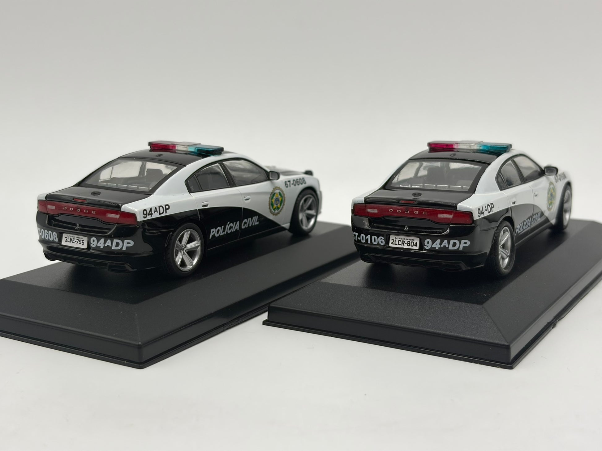 1/43 2011 Dodge Charger Police Car Twin Pack - Fast & Furious | Model Police Cars