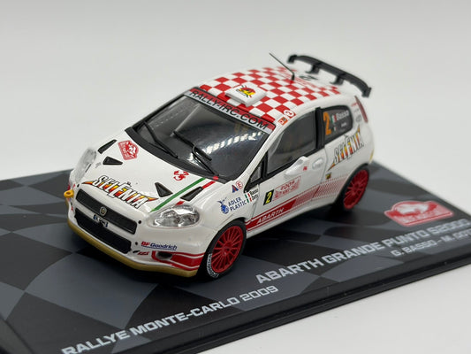 1/43 2009 Abarth Grande Punto - Monte Carlo Rally - Basso / Dotta | Model Rally Car