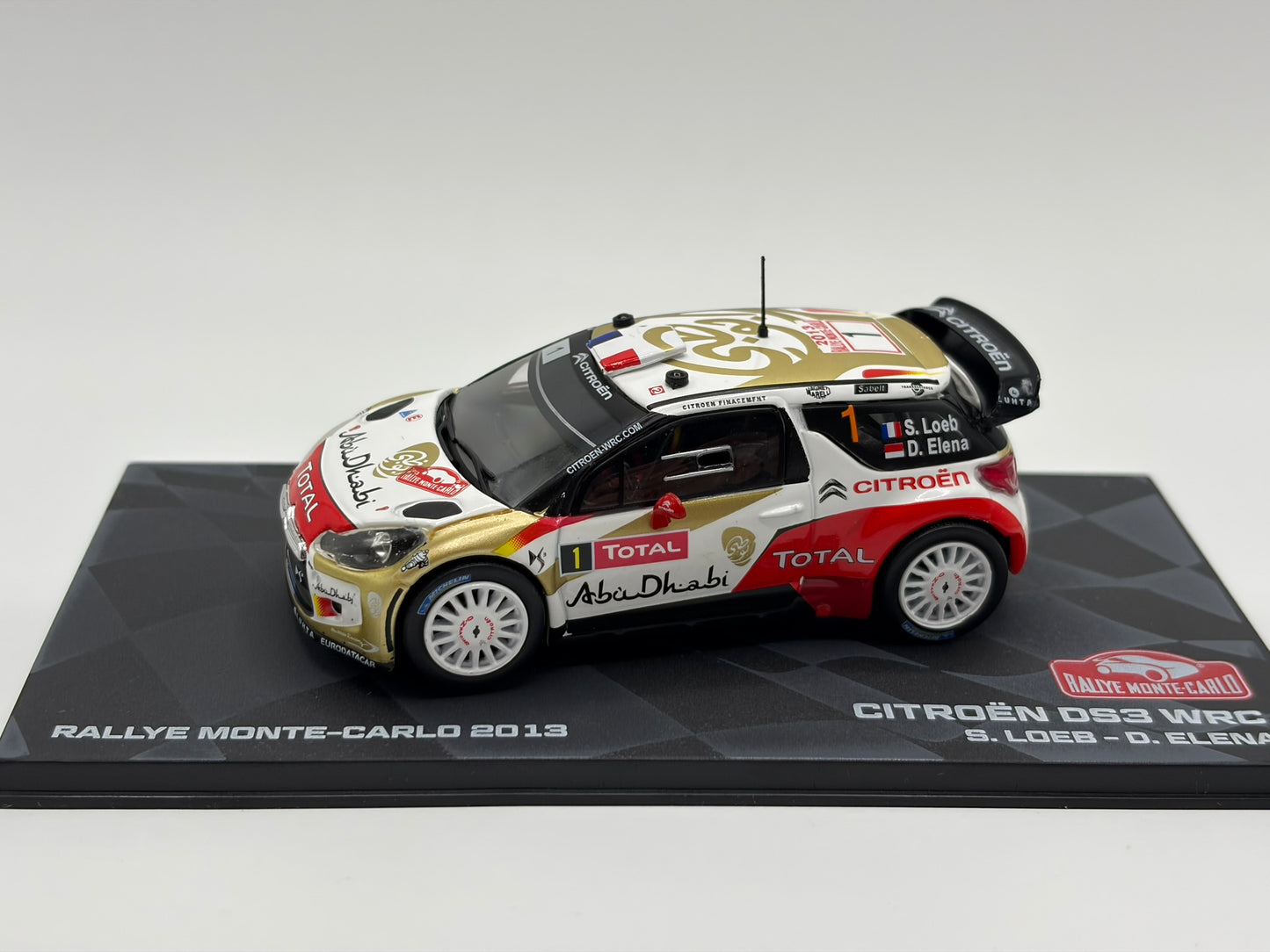 1/43 2013 Citroen DS3 WRC - Monte Carlo Rally - Loeb / Elena | Model Rally Car