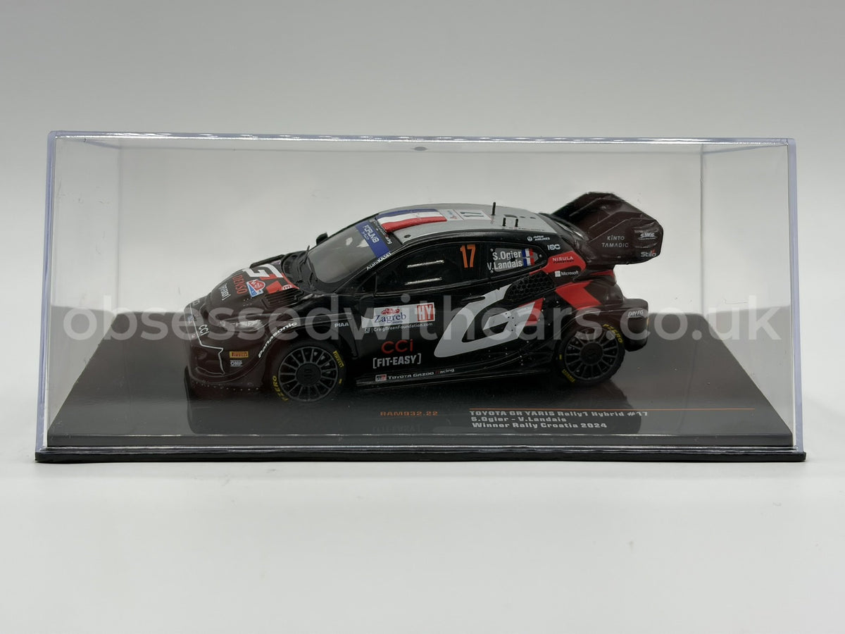 1/43 2024 Toyota Yaris WRC - Rally Croatia - Ogier / Landais | Model Rally Car