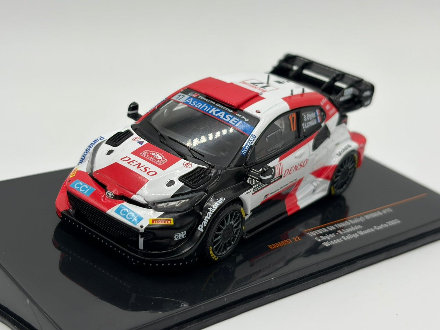 1/43 2023 Toyota GR Yaris - Rally Monte Carlo - Ogier / Landais | Model Rally Car