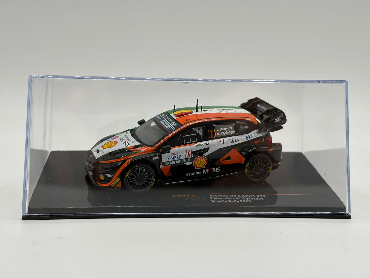 1/43 2023 Hyundai i20 WRC - Rally Croatia - Neuville / Wydaeghe | Model Rally Car