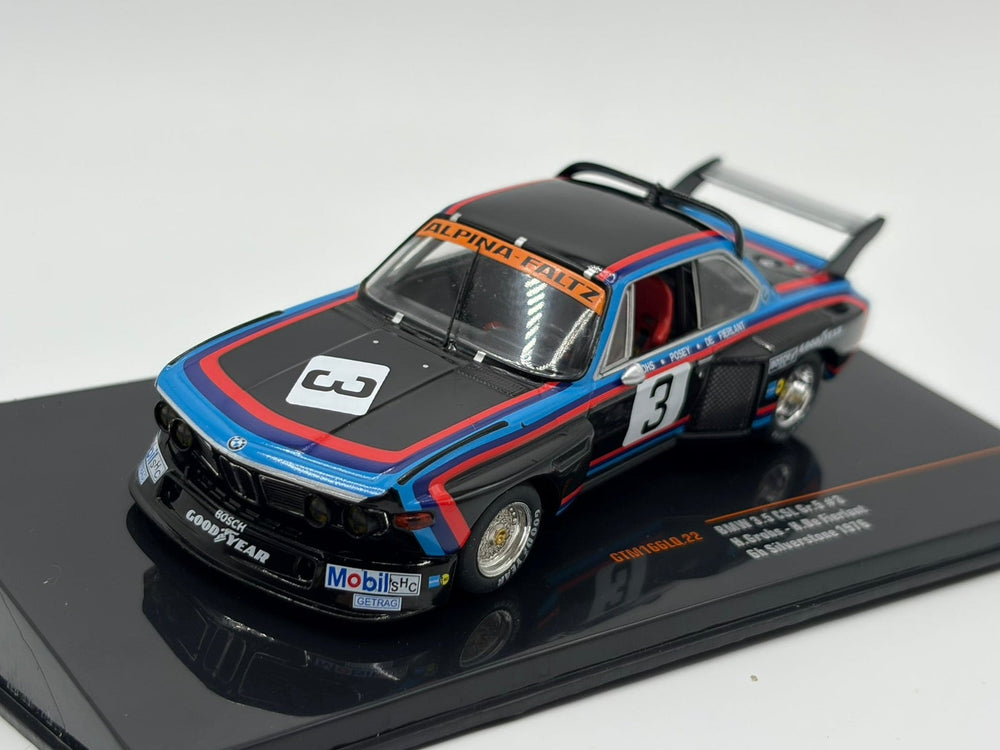 1/43 1976 BMW 3.5 CSL - 6h Silverstone - Grohs / de Fierlant | Model Car