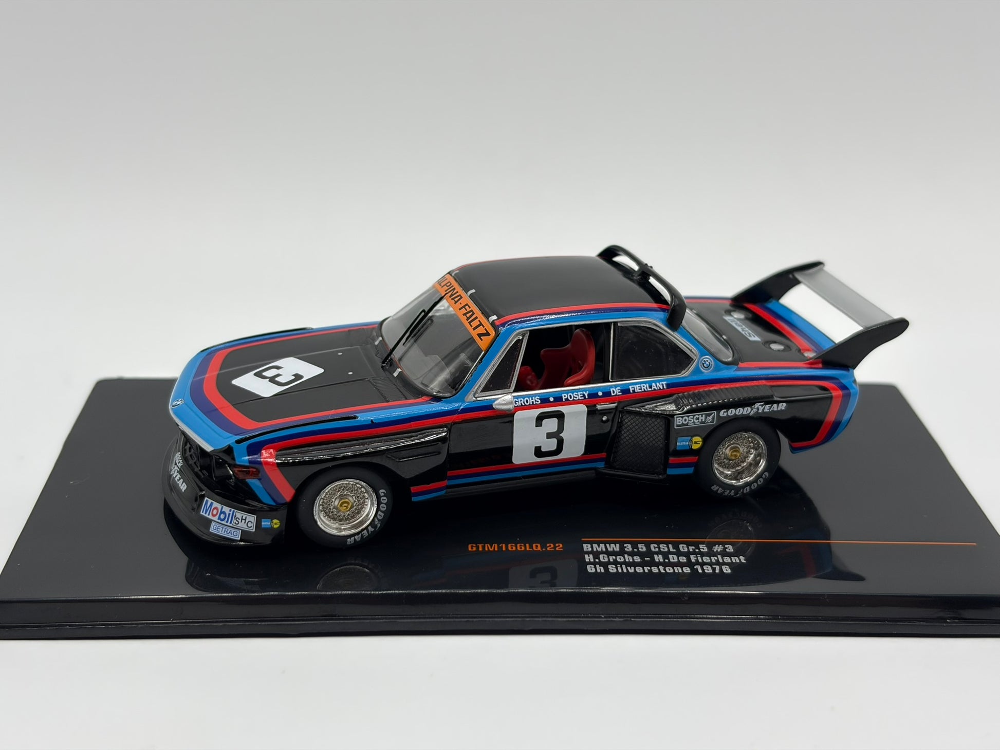 1/43 1976 BMW 3.5 CSL - 6h Silverstone - Grohs / de Fierlant | Model Car