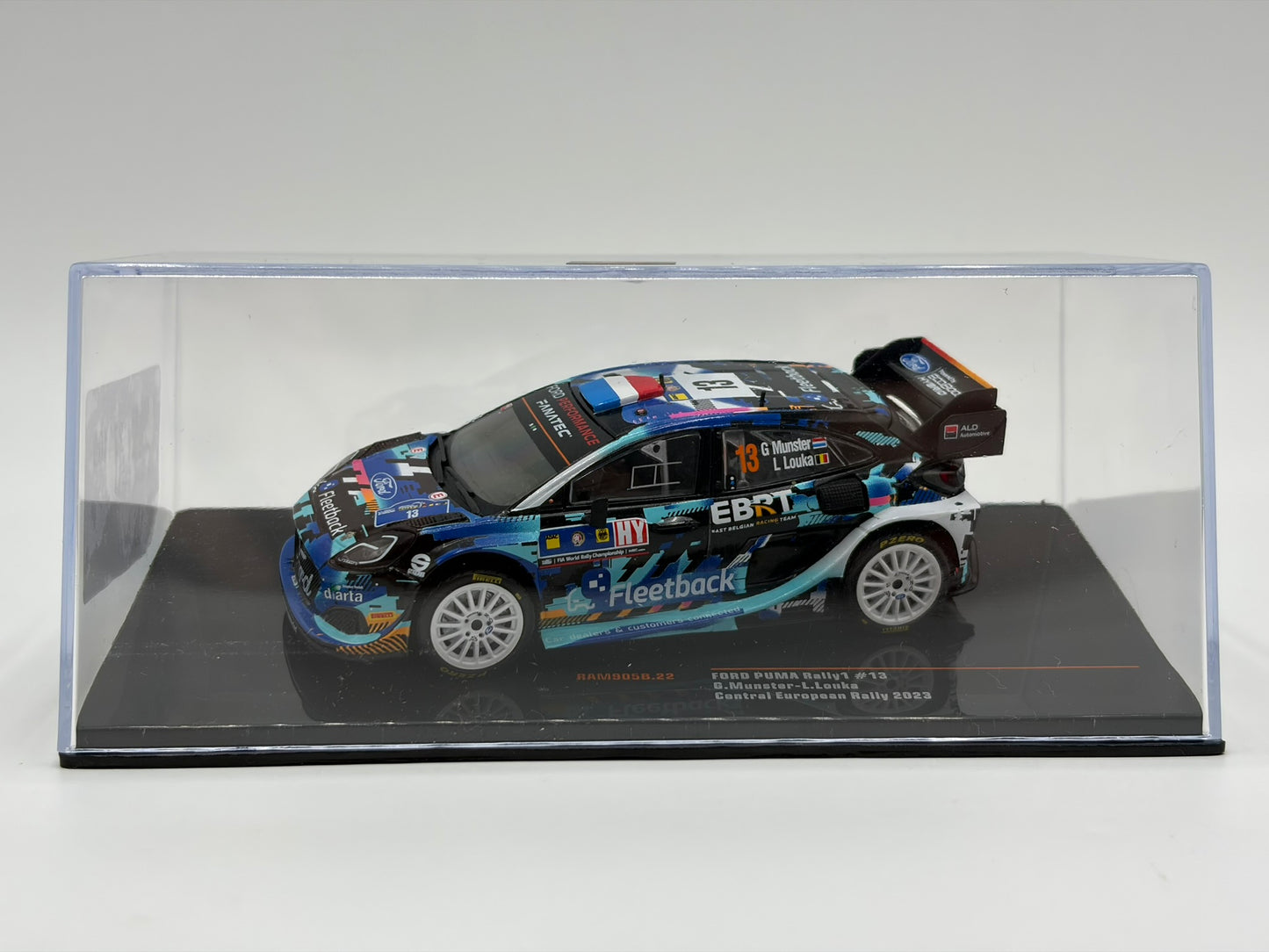 1/43 2023 Ford Puma Rally1 Hybrid - Central European Rally - Munster / Louka | Model Rally Car