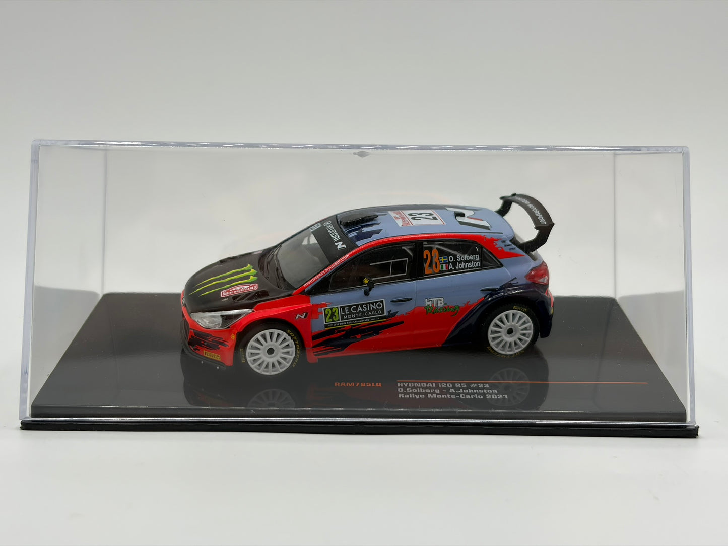 1/43 2021 Hyundai i20 R5 - Rally Monte Carlo - Solberg / Johnston | Model Rally Car