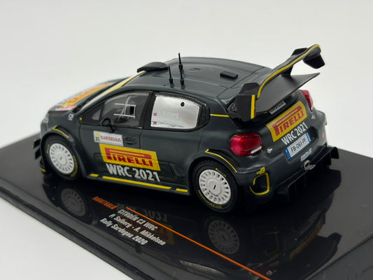 1/43 2020 Citroen C3 WRC - Rallye Sardinien - Solberg / Mikkelsen | Model Rally Car