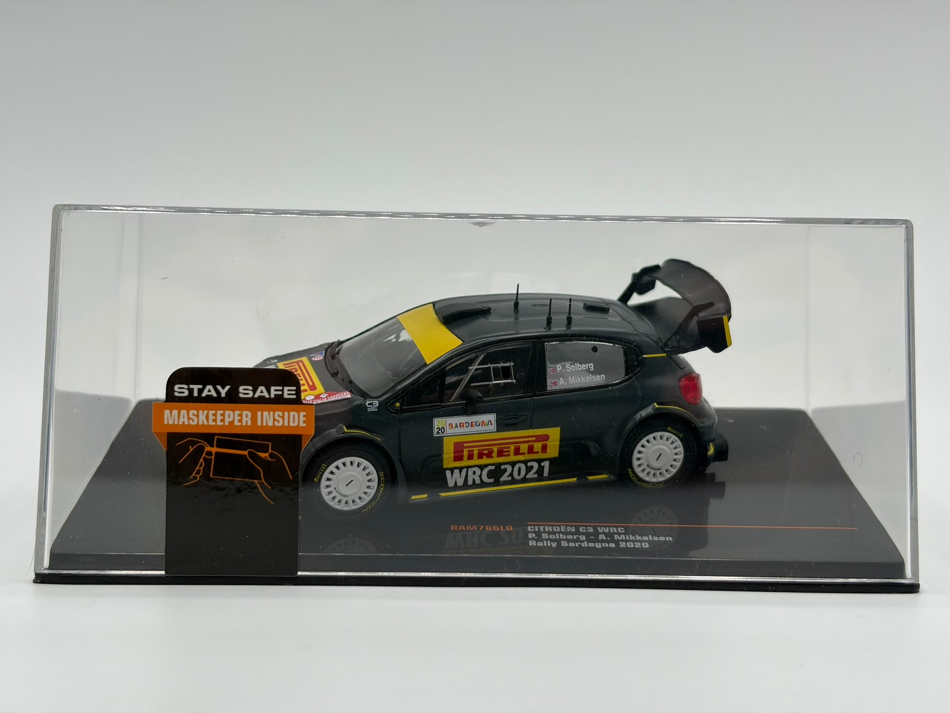 1/43 2020 Citroen C3 WRC - Rallye Sardinien - Solberg / Mikkelsen | Model Rally Car