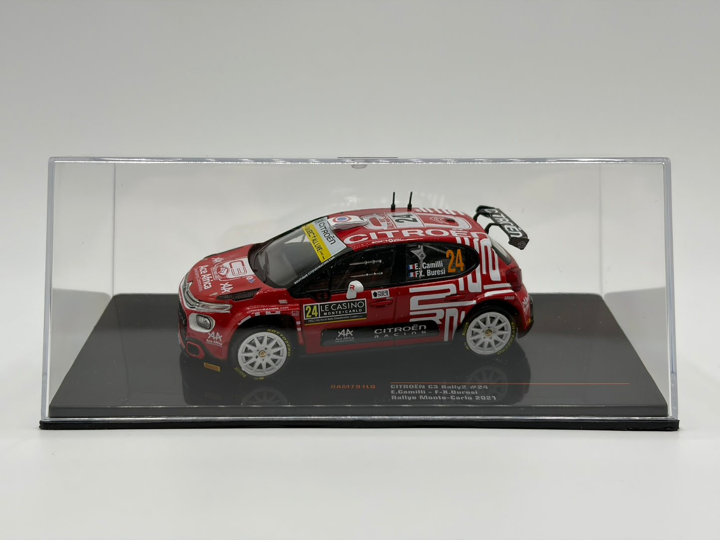 1/43 2021 Citroen C3 Rally2 - Rally Monte Carlo - Camilli / Buresi | Model Rally Car