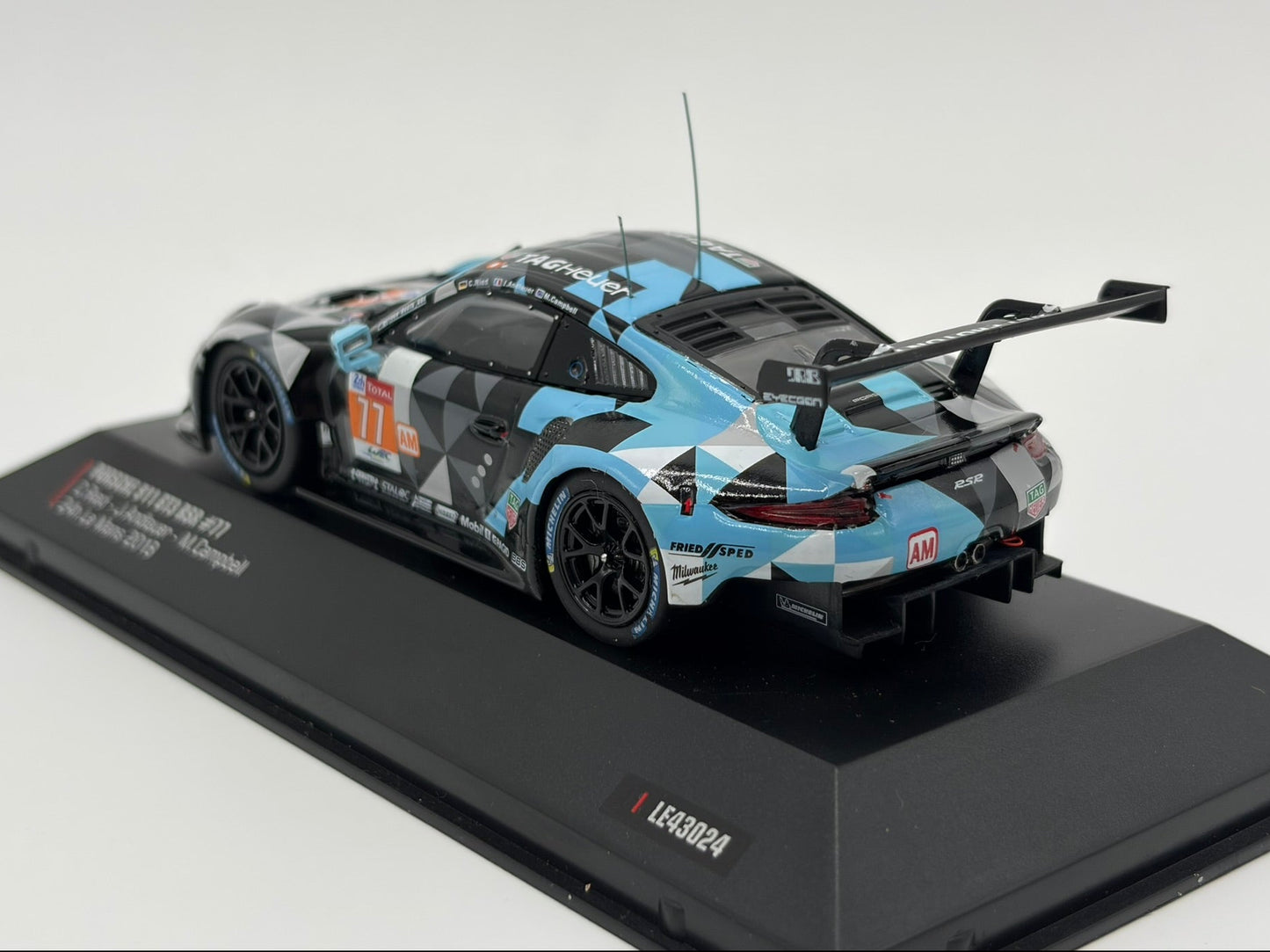 1/43 2018 Porsche 911 GT3 #77 - Ried / Andlauer / Campbell - IXO | Model Le Mans Car