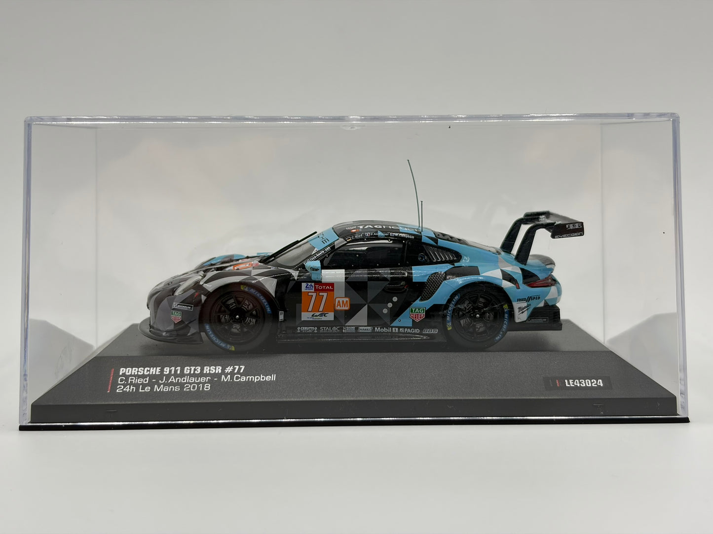 1/43 2018 Porsche 911 GT3 #77 - Ried / Andlauer / Campbell - IXO | Model Le Mans Car