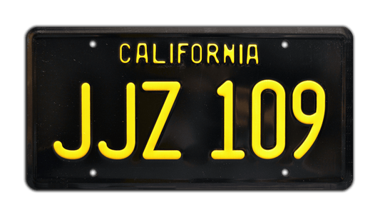JJZ 109 - Bullitt Mustang / Steve McQueen | License Plate