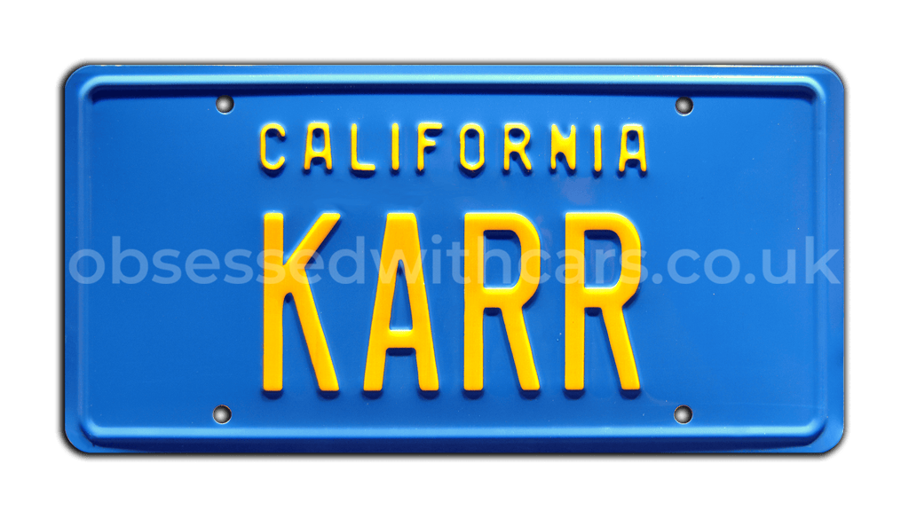 KARR - Knight Rider | License Plate - Obsessed With Cars