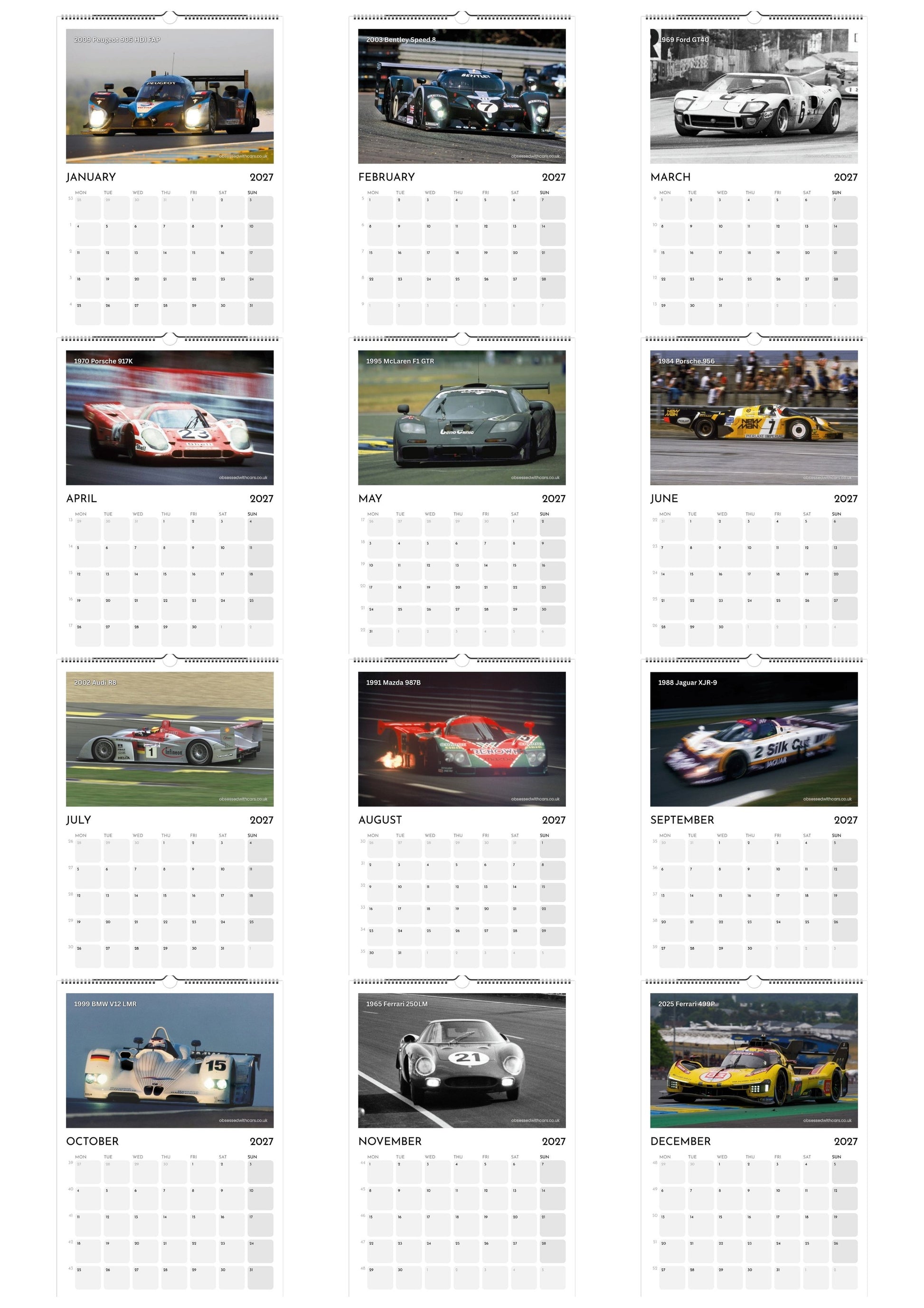 Le Mans Winners Calendar 2027
