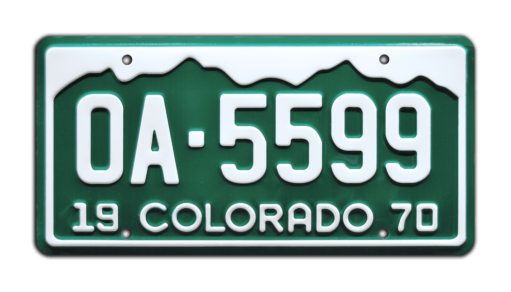 OA 5599 - Vanishing Point - Dodge Challenger | License Plate