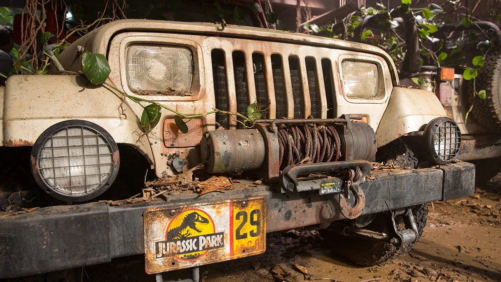29 - Jurassic Park - Hammond's Rusted Jeep | License Plate