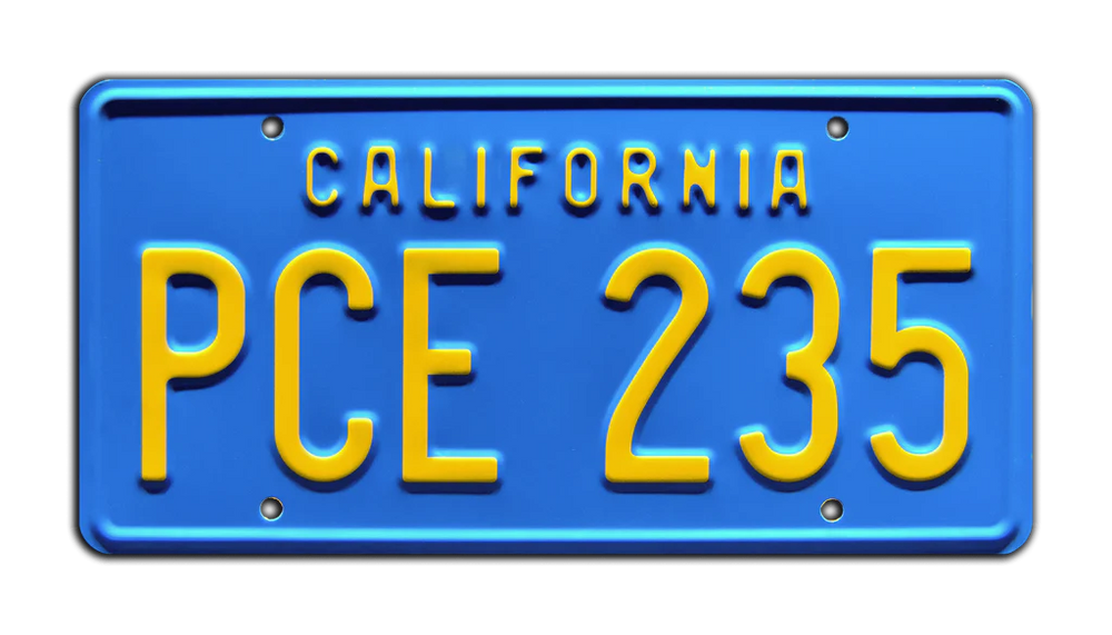 PCE 235 - Stranger Things - Billy's Camaro | License Plate