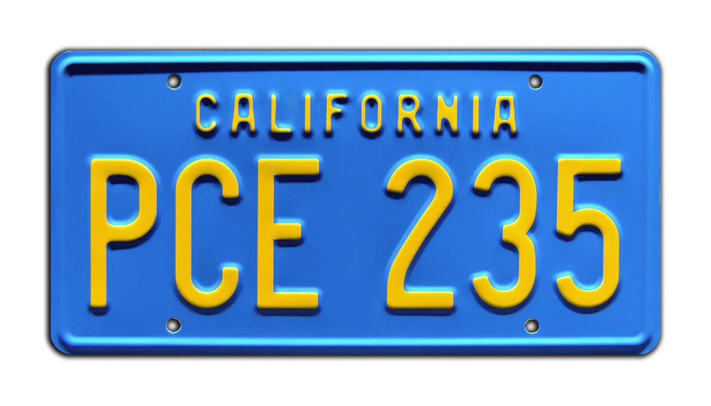 PCE 235 - Stranger Things - Billy's Camaro | License Plate