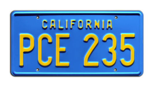 PCE 235 - Stranger Things - Billy's Camaro | License Plate
