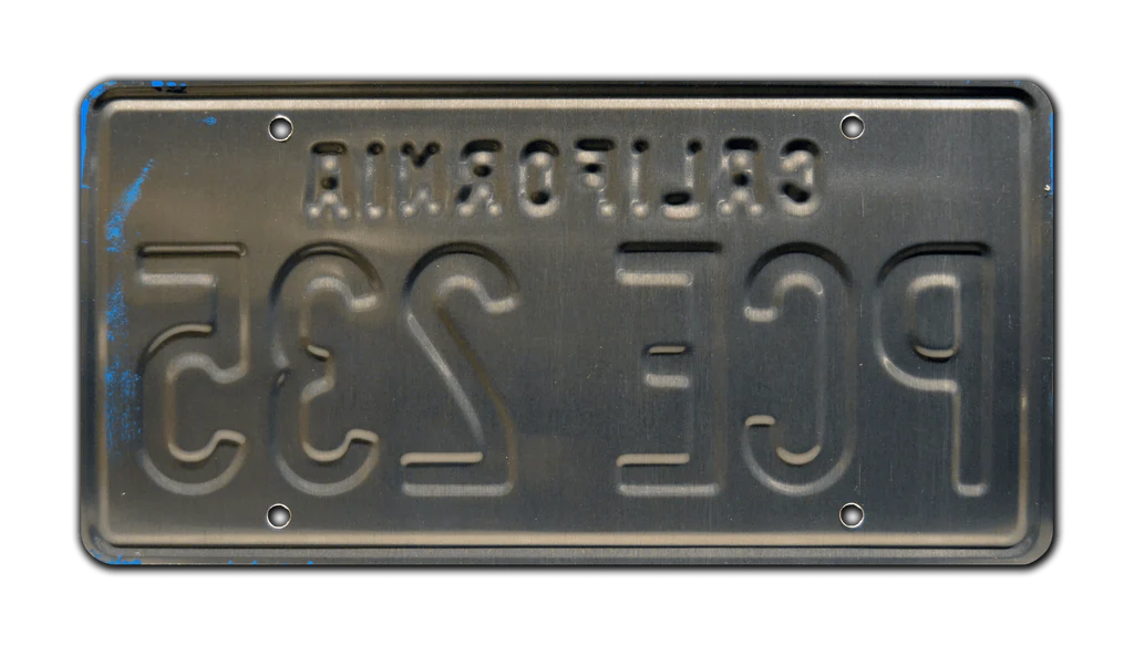 PCE 235 - Stranger Things - Billy's Camaro | License Plate