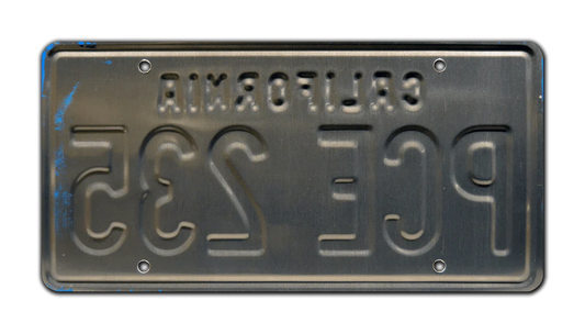 PCE 235 - Stranger Things - Billy's Camaro | License Plate