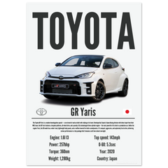 162 Toyota GR Yaris Poster - Precision Collection